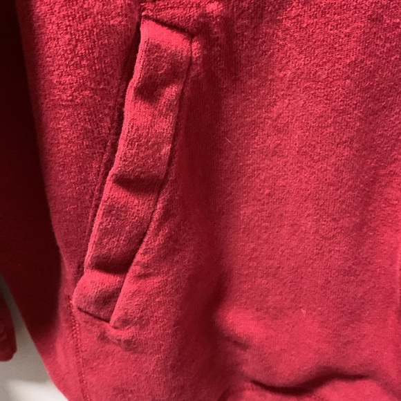 Cotton maroon zippered jacket - Picture 4 of 5